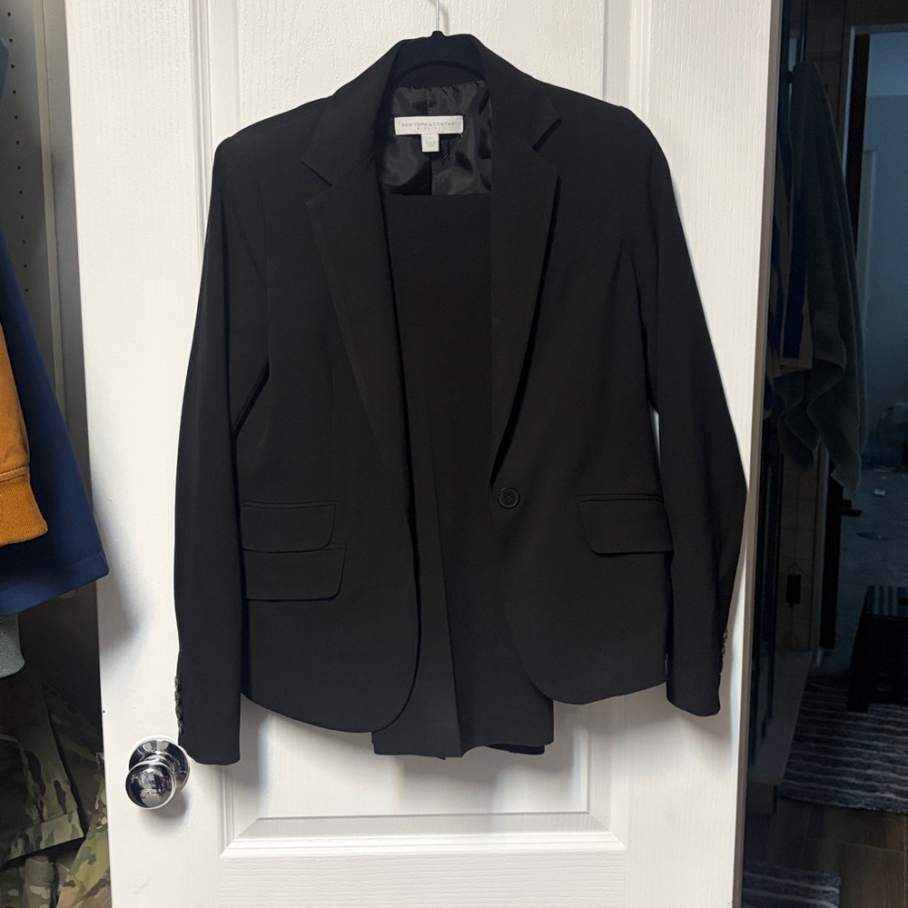 New York & Company Black Pantsuit
